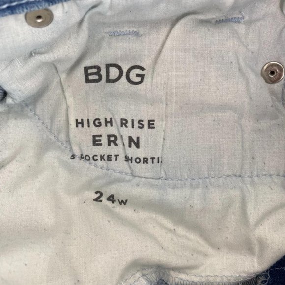 Urban Outfitters BDG Erin High Rise Shortie Crochet Jean Shorts - Picture 7 of 10